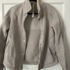 Lululemon grey athletic jacket size 4